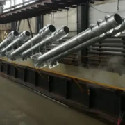 Гаряче цинкування труб газотранспортної мережі парою в 2 ряди-galery