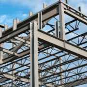 Металоконструкції балки на блакитному тлі-galery