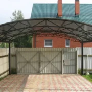 Металеві навіси для автомобілів під вигин-galery