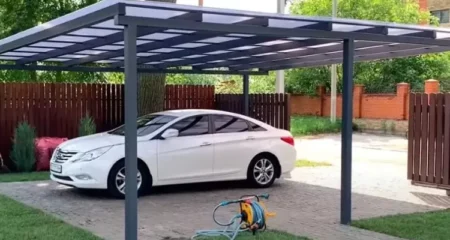 Навесы для автомобиля металлические